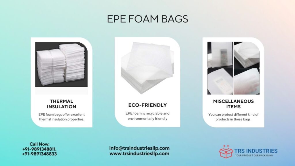 An image of epe foam bags 