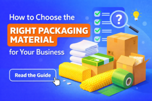 How to choose the right packaging material for your business including corrugated boxes, bubble wrap and custom packaging solutions